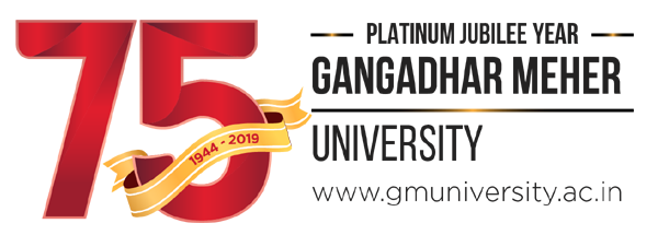 Gangadhar Meher University Platinum jublee logo